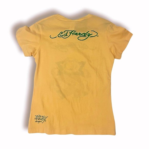 Ed Hardy Rhinestone Baby Tee - Picture 2 of 3